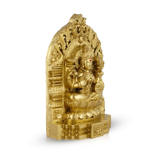 Lakshmi Idol - 6 Inches | Resin Lakshmi Murti  Brass Polish Laxmi Idol for Home Decor Online Hot Sale