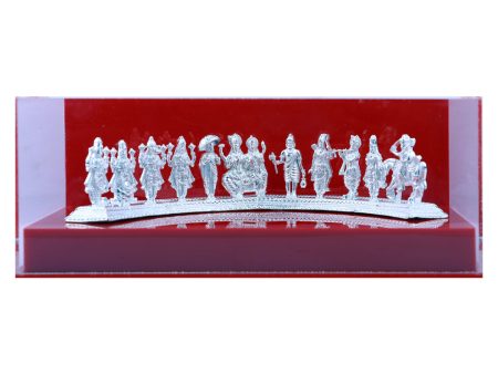 Dasavatharam Set - 3 x 8.5 Inches | Vishnu Avatar  Silver Dasavathaaram for Home For Cheap