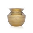 Brass Lota - 5 x 5 Inches | Kalash  Pooja Pot  Chombu for Home  350 Gms Approx Hot on Sale