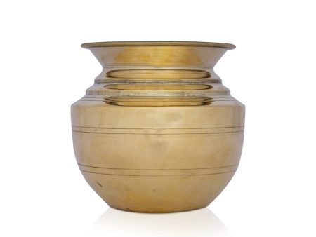 Brass Lota - 5 x 5 Inches | Kalash  Pooja Pot  Chombu for Home  350 Gms Approx Hot on Sale