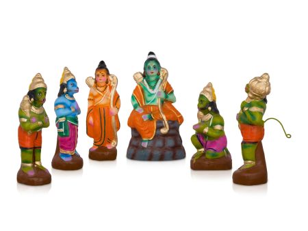 Seethaiyai Kanden Clay Golu Bommai Set - 7 x 4 Inches | Giri Golu Doll  Navaratri Golu Bomma Gombe Bommai Hot on Sale