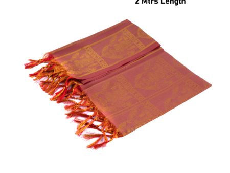 Shawl  - 2 Mtr - Murugar| Ponnadai Jari Shawls for Men  Assorted Colour and Design For Cheap