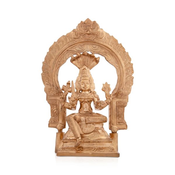 Mariamman Statue with Arch - 9.5 x 6.5 Inches | Panchaloha Idol  Mariamman Idol for Pooja  2.105 Kgs Approx For Discount