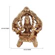 Varahi Amman Statue - 4.5 Inches | Varahi Idol  Antique Brass Statue  Varahi with Arch Idol for Pooja Online now