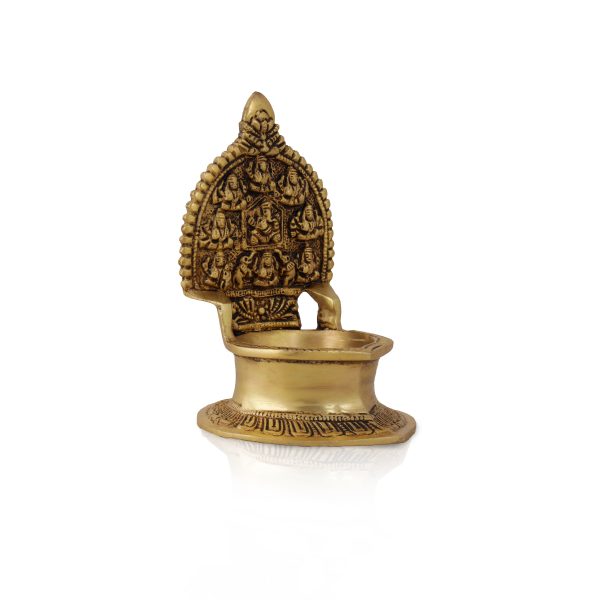 Kamatchi Vilakku -Asthalakshmi -5.5 Inches | Brass Kamakshi Deepam  Lamp for Pooja For Cheap