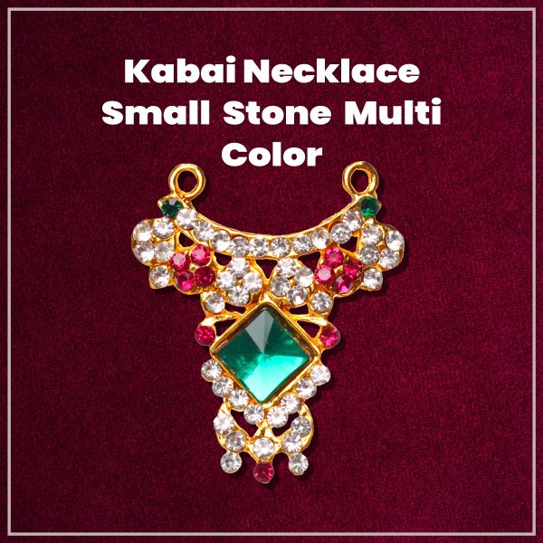 Stone Necklace Small - 1.5 x 1.25 Inches | Multicolour Stone Jewelry  Jewellery for Deity Discount