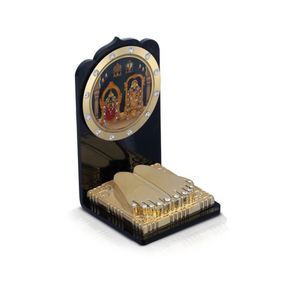 Paduka Box - 2.75 x 1.5 Inches | Balaji Thayar Pooja Box  Acrylic Padham Box for Home Sale