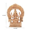 Laxmi Murti with Arch - 6 Inches | Lakshmi Idol  Panchaloha Statue  Lakshmi Murti for Pooja  900 Gms Approx Supply