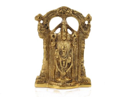 Balaji Murti - 9 Inches | Tirupati Balaji Idol  Aluminium Material  Tirupati Balaji Statue for Pooja For Discount