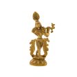 Krishna Standing with Flute Statue - 8.5 x 4 Inches | Aluminium Flute Krishna Idol  Krishna Idol for Pooja Online Sale