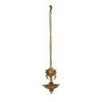 Chakra Hanging Deep - 6 Inches | Brass Vilakku  Antique Finish Lamp for Pooja  660 Gms Approx on Sale