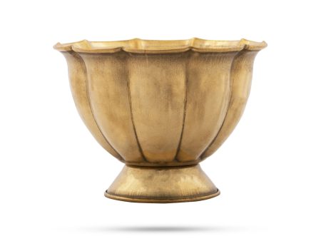 Chandan Cup - 2.5 x 3.5 Inches | Brass Cup  Bela Lotus Design Brass Bowl  45 Gms Approx For Sale