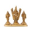 Balaji Murti | Balaji Sridevi Boodevi with Namam  Antique Brass Statue  Balaji Statue for Pooja Online Sale