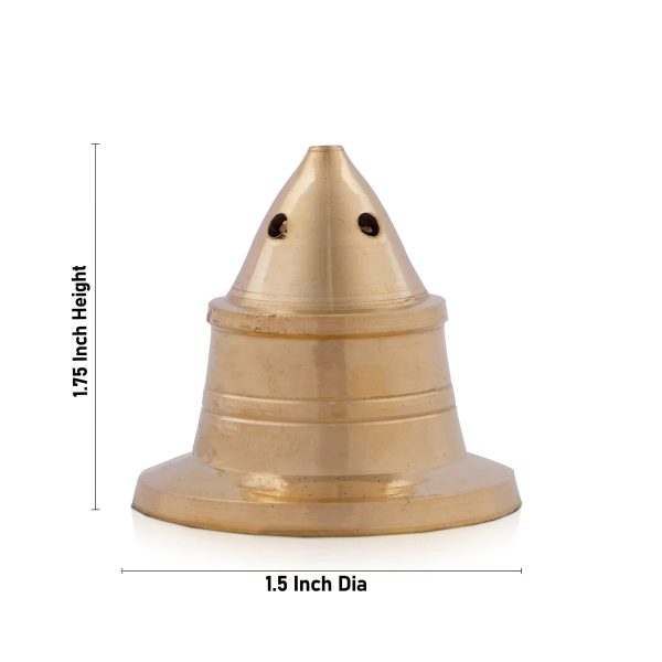 Brass Agarbathi Stand - 1.75 x 1.5 Inches | Incense Holder for Pooja  40 Gms Approx Online now