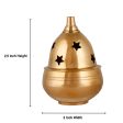 Brass Diya - Apple - 2.5 x 2 Inches | Nanda Deep  Agal Vilakku  Brass Lamp  Brass Deepam for Pooja Cheap