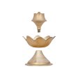 Agarbathi Stand - 3 x 3 Inches | Lotus Design Brass Incense Holder for Pooja  100 Gms Approx Supply