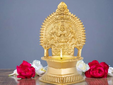 Kamatchi Vilakku - 5.5 x 3.5 Inches | Brass Kamakshi Deepam  Lamp for Pooja Online Hot Sale