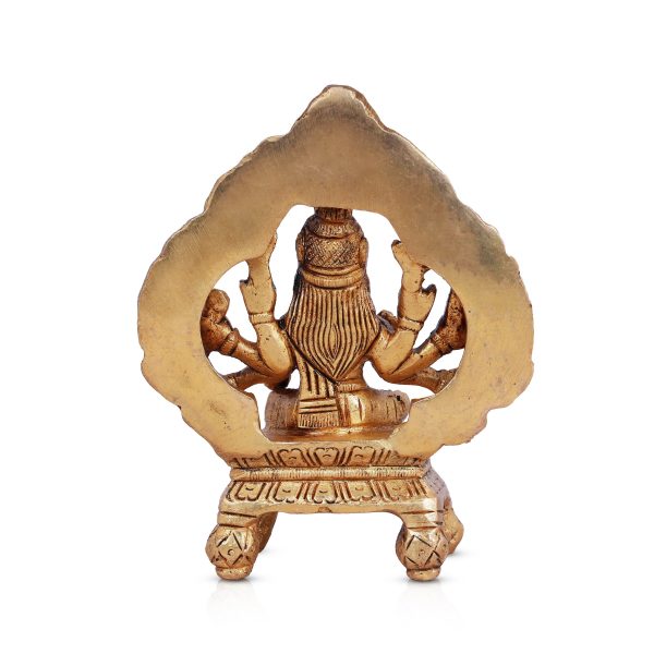 Varahi Amman Statue - 4.5 Inches | Varahi Idol  Antique Brass Statue  Varahi with Arch Idol for Pooja Online now