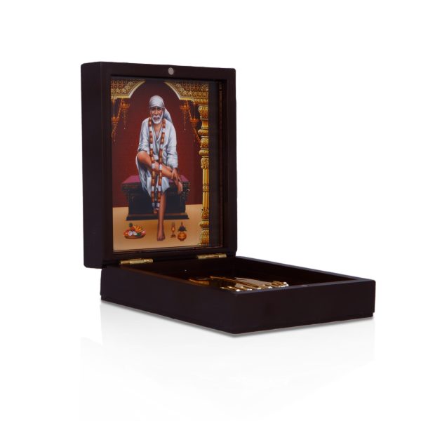 Pooja Box | Charan Paduka Box  Sai Baba Padham Box for Pooja Discount