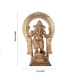 Ganesh Murti with Arch - 19 x 12 Inches | Panchaloha Idol  Ganpati Murti  Vinayaka Idol for Pooja  17.57 Kgs Hot on Sale