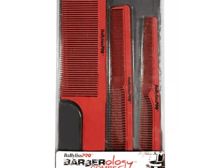 BaBylissPRO Barberology Set of 3 Barber Combs Discount