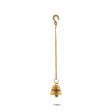 Pooja Hanging Bell with Chain - 17.5 Inches | Antique Brass Bell  Hanging Bells for Mandir  330 Gms Approx Online