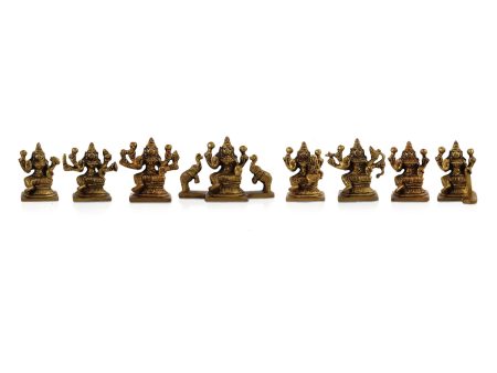 Ashtalakshmi Idol Set - 3 x 2.5 Inches | Fibre Murti  Ashtalakshmi Statue for Pooja Online Hot Sale