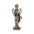 Laxmi Statue - 6 x 2.5 Inches | Lakshmi Statue Standing On Lotus  Brass Idol for Pooja  195 Gms Approx Supply