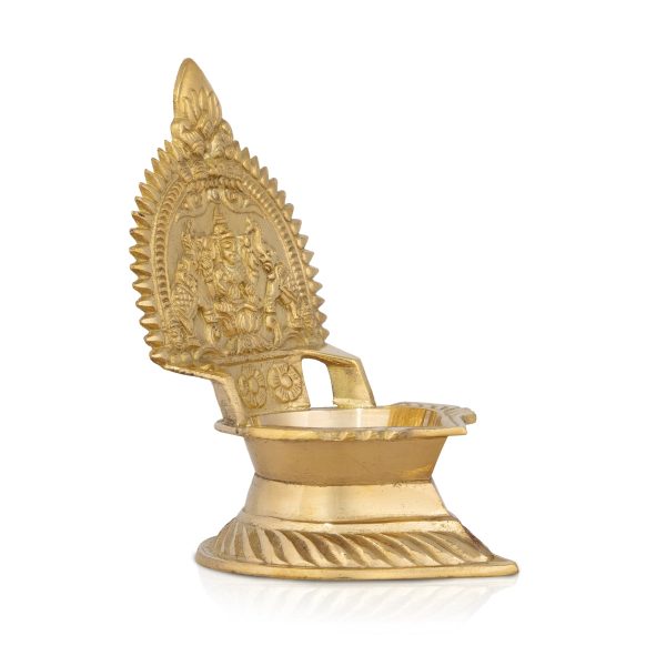 Kamatchi Vilakku - 6 x 3.5 Inches | Brass Kamakshi Deepam  Lamp for Pooja Online Hot Sale