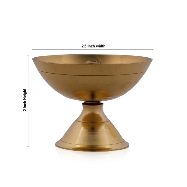 Brass Deep - 2 x 2.5 Inches | Nanda Diya  Vilakku for Home  60 Gms Approx Online Hot Sale