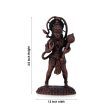 Anjaneya Statue - 2.5 x 1.5 Inches |Standing Hanuman Statue  Copper Idol   Hanuman Murti for Pooja  65 Gms Approx on Sale