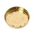 Brass Plate - 6 Inches | Nakshatra Plate  Thali Plate  Pooja Plate for Home  80 Gms Approx Online Sale