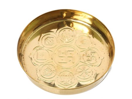 Brass Plate - 6 Inches | Nakshatra Plate  Thali Plate  Pooja Plate for Home  80 Gms Approx Online Sale