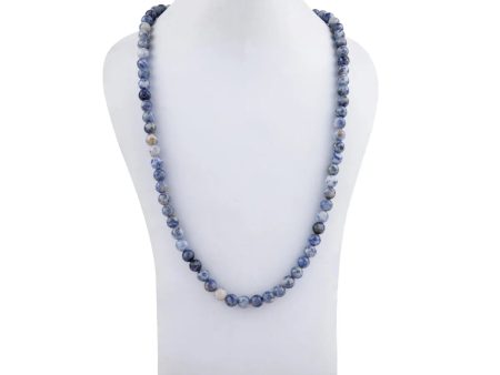 Sodalite Mala - 16 Inches | Stone Mala  Japa Mala for Meditation Online Sale