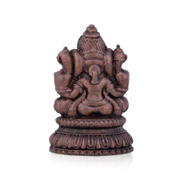 Ganesha Murti Statue - 2.5 x 1.5 Inches| Copper Idol  Vinayaka Idol for Pooja  100 Gms Approx Online Sale