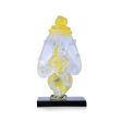 Ganesh Murti - 3 x 2 Inches | Glass Vinayaka Idol  2 In 1 Ganpati Murti  Colour Ganesha Idol for Pooja Supply