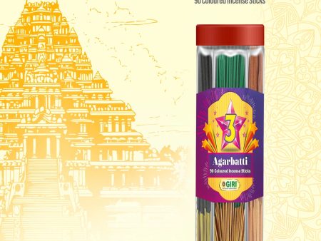 Giri Three Star Incense Sticks - 90 Sticks | 3 Star Agarbathi  Agarbatti for Pooja & Prayer Online Sale