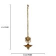 Chakra Hanging Deep - 6 Inches | Brass Vilakku  Antique Finish Lamp for Pooja  660 Gms Approx on Sale