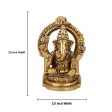 Ganesh with Arch Murti - 3.75 Inches | Antique Brass Statue  Vinayagar Statue  Ganesha Idol for Pooja Sale