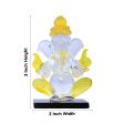 Ganesh Murti - 3 x 2 Inches | Glass Vinayaka Idol  2 In 1 Ganpati Murti  Colour Ganesha Idol for Pooja Supply