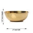 Brass Cup - 1.5 x 4 Inches | Pooja Cup  Brass Bowl  Brass Vessel for Home Sale