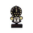 Kathakali Head with Stand - 8 x 5 Inches | Wooden Kathakali Face  Painted Kathakali Face for Home Online now