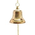 Brass Bell - Enamel - 4.2 Inches | Brass Bell Hanging  Pooja Hanging Bell with Chain  Hanging Bells for Mandir Online Hot Sale