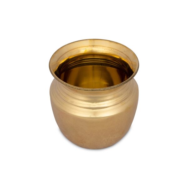 Brass Lota - 4.25 x 4.25 Inches | Kalash  Pooja Pot  Chombu for Home  204 Gms Approx Sale