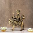 Durga Devi Statue Sitting on Lion - 4 x 3 Inches | Durga Maa Idol  Brass Idol  Durga Murti for Pooja  175 Gms Approx For Discount