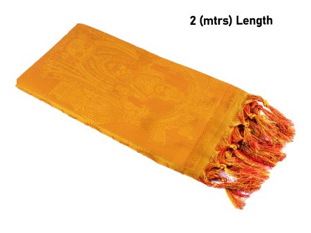 Shawl  - 2 Mtr - Moogambigai| Ponnadai Jari Shawls for Men  Assorted Colour and Design Online Hot Sale