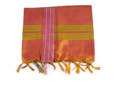 Shawl  - 2 Mtr - VVIP Plain Tissue| Ponnadai Jari Shawls for Men  Assorted Colour and Design For Discount