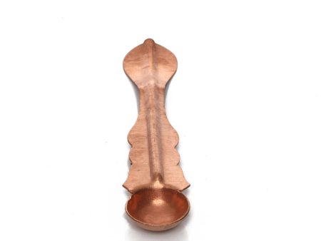 Copper Achmani - 4.5 x 1 Inches | Pali Spoon  Uddharani for Pooja  10 Gms Approx For Discount