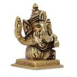 Ganesh Murti - Square - 3 Inches | Antique Statue   Vinayagar Statue  Ganesha Idol for Pooja Fashion