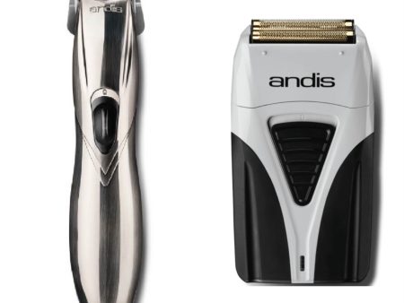 Andis 2pc Cordless Combo – Cordless Slimline GTX, Cordless Foil Shaver Plus Online now